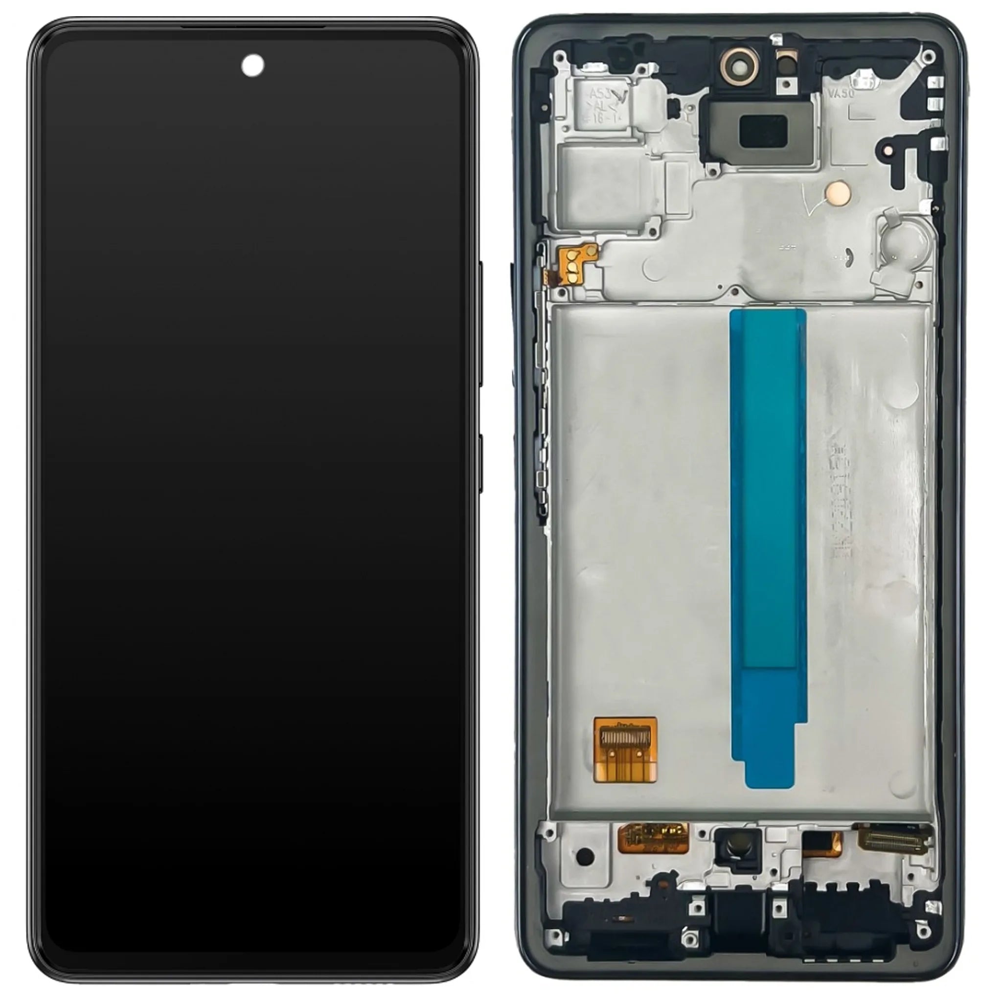 Samsung Galaxy A53 5G Ersatzdisplay mit Rahmen Soft OLED Schwarz