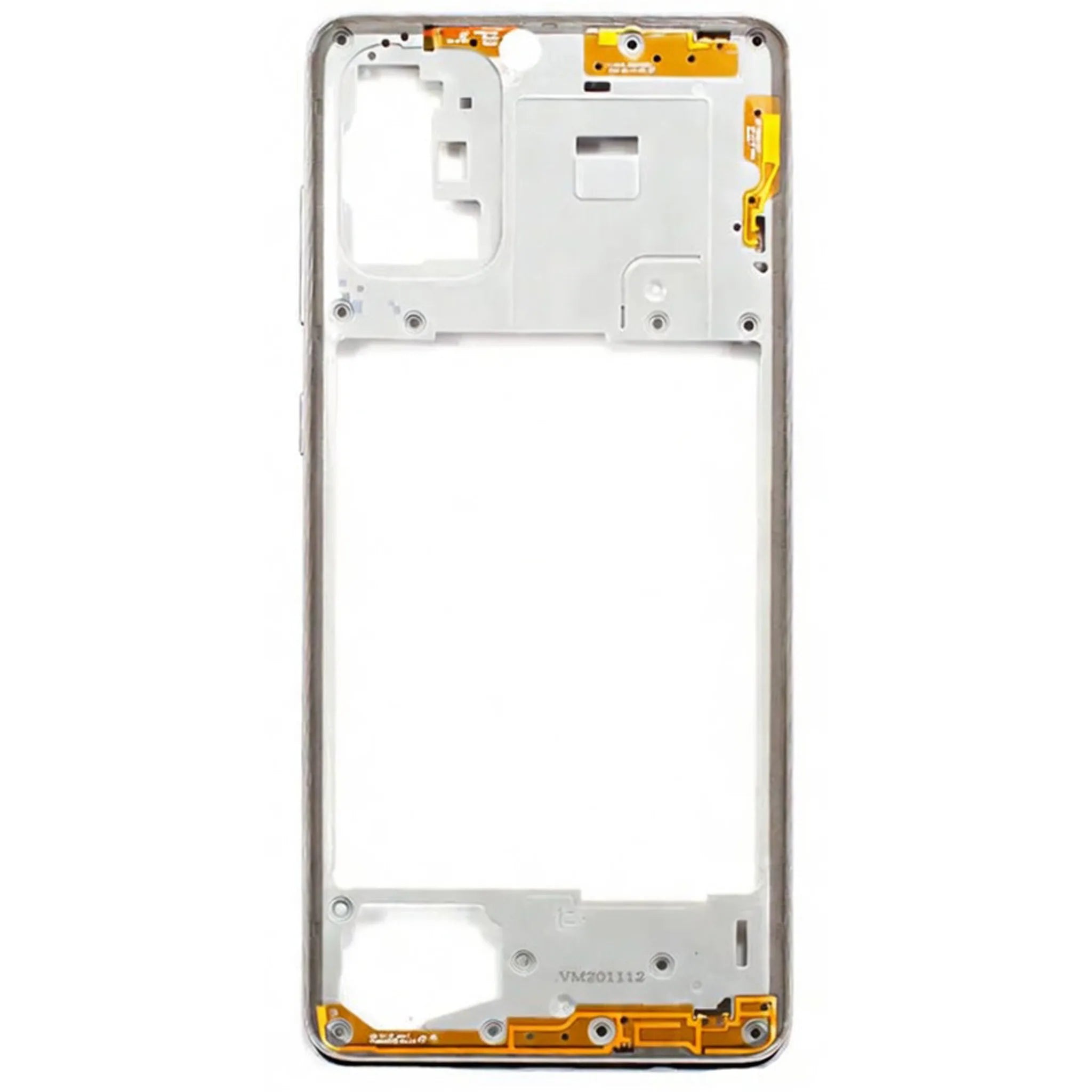 Samsung Galaxy A71 (SM-A715F) Mittelgehäuse Rahmen in Prism Crush White Ersatzteil.