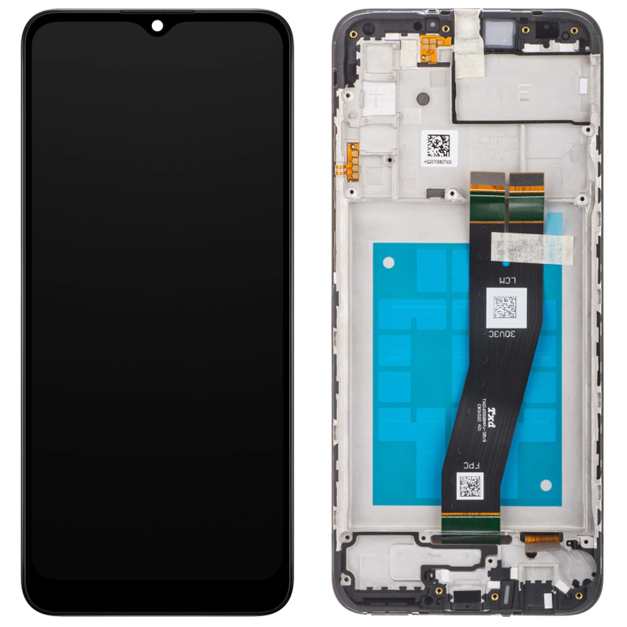 Samsung Galaxy A02s / M02s (A025G/M025) Display Einheit Service Pack in Schwarz.