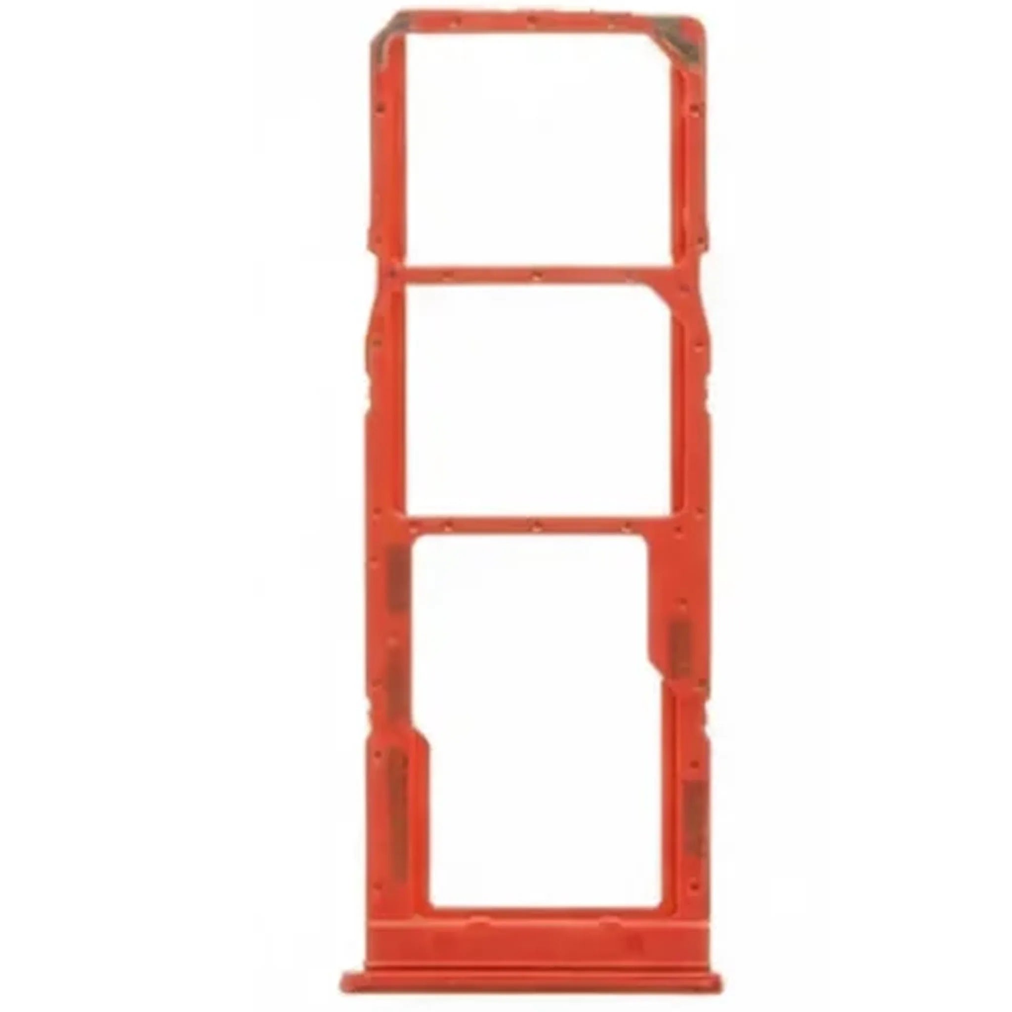 Roter SIM-Kartenhalter und Sim Tray für Samsung Galaxy A02s (SM-A025F) Ersatzteil.