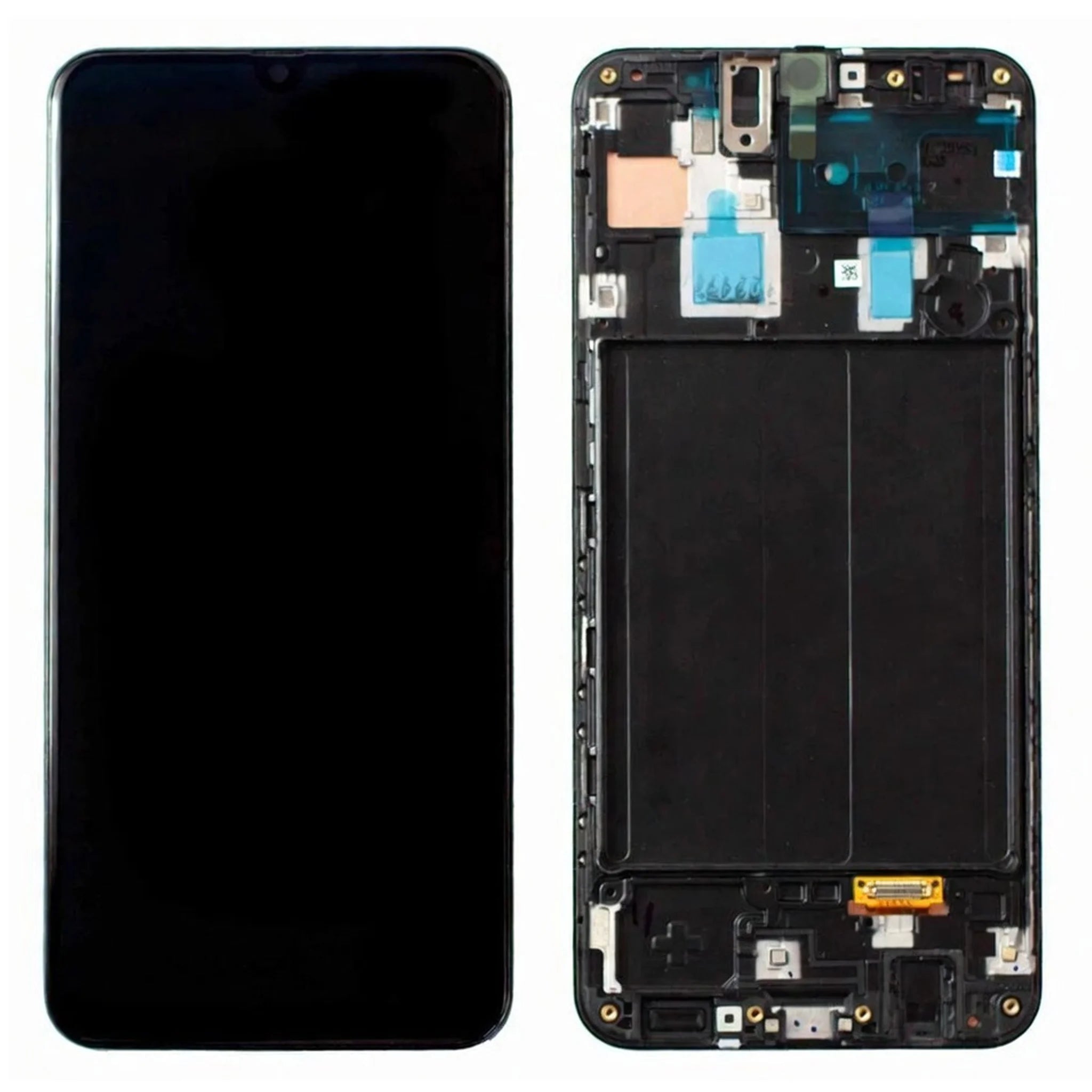 Original Samsung Galaxy A30 (SM-A305F) Service Pack Display in Schwarz mit vormontiertem Rahmen