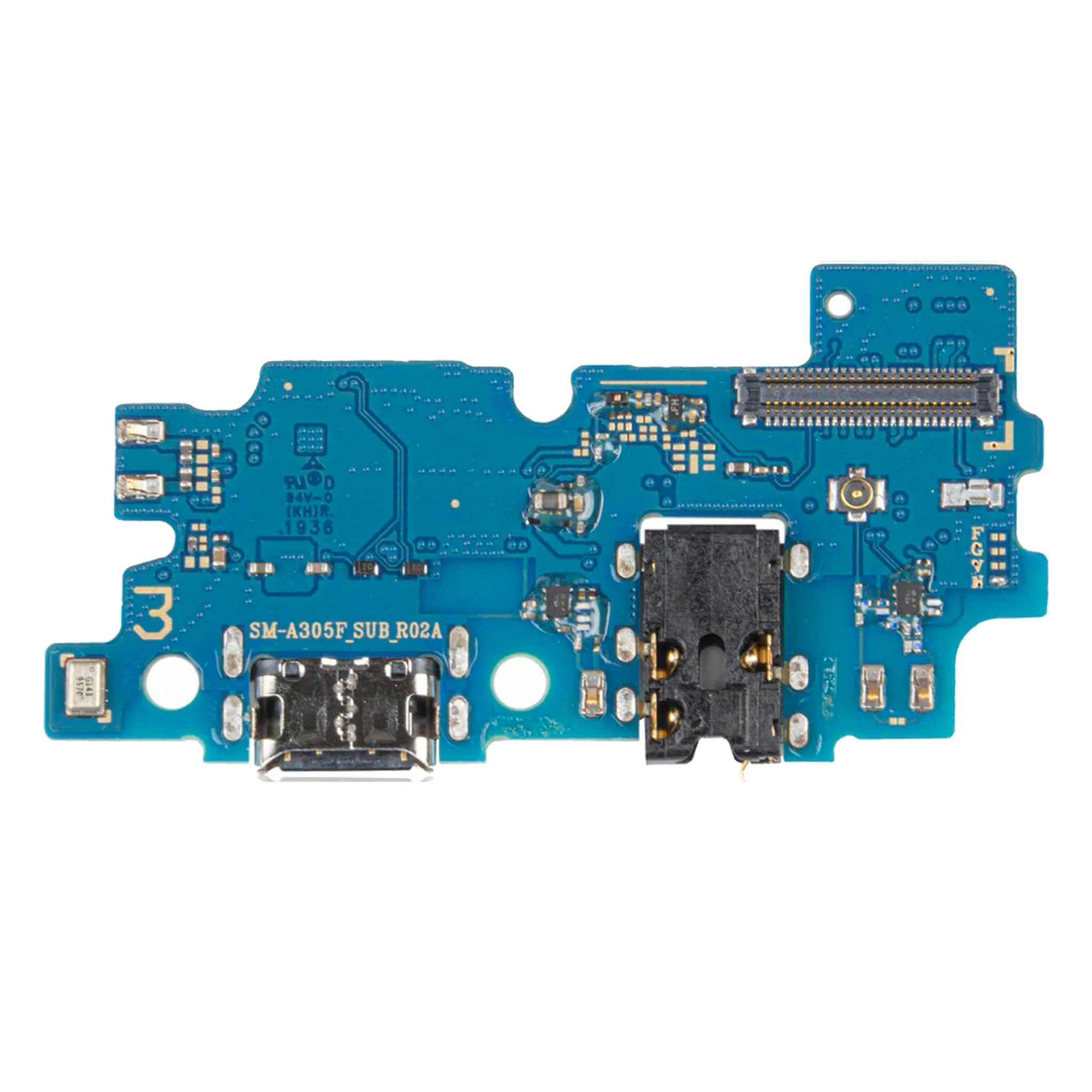 Ersatz-Ladebuchse Platine (USB-C Anschluss) für das Samsung Galaxy A30 (SM-A305F)