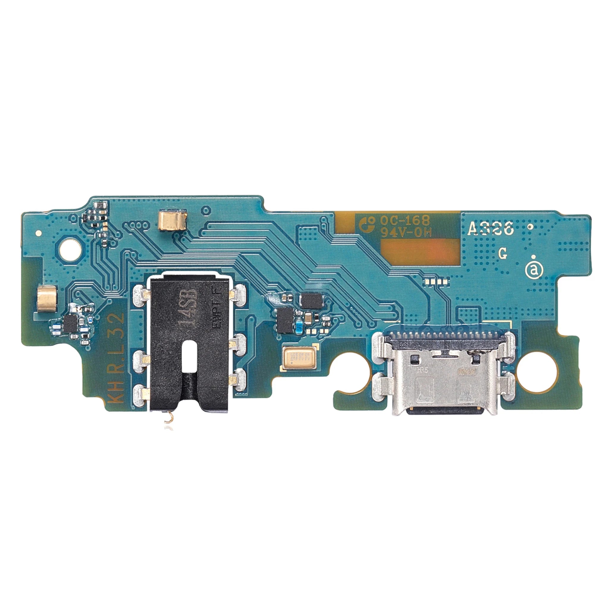 Ersatz-Ladebuchse Platine (USB-C Anschluss) für das Samsung Galaxy A32 5G (SM-A326F).