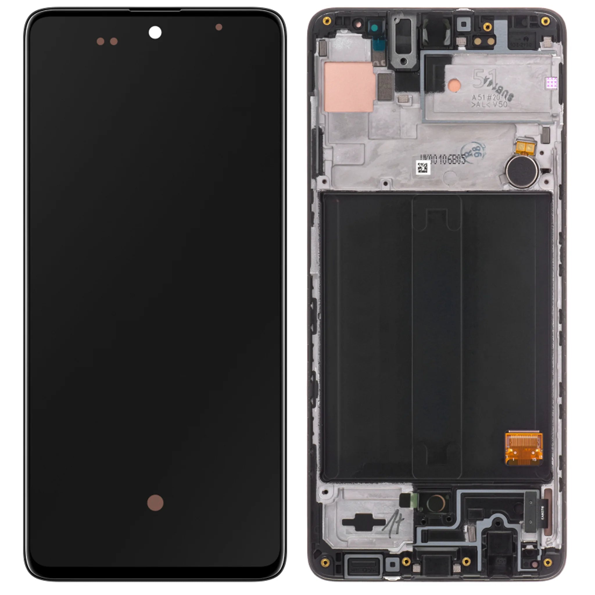 Original Samsung Galaxy A51 (SM-A515F) Display Service Pack in Awesome Black – Super AMOLED Ersatzdisplay.