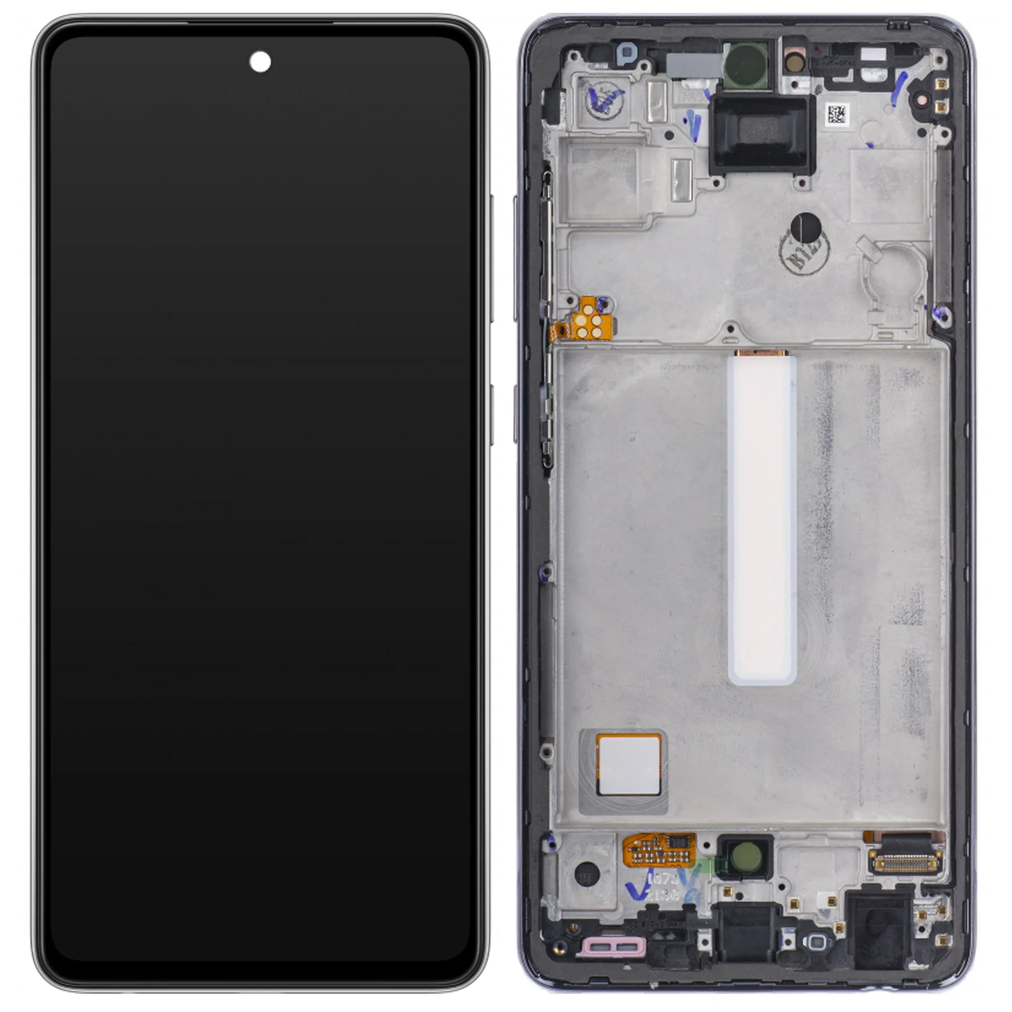 Original Samsung Galaxy A52 (A525F) Service Pack Display mit Rahmen in Awesome Black – Super AMOLED Ersatzbildschirm.
