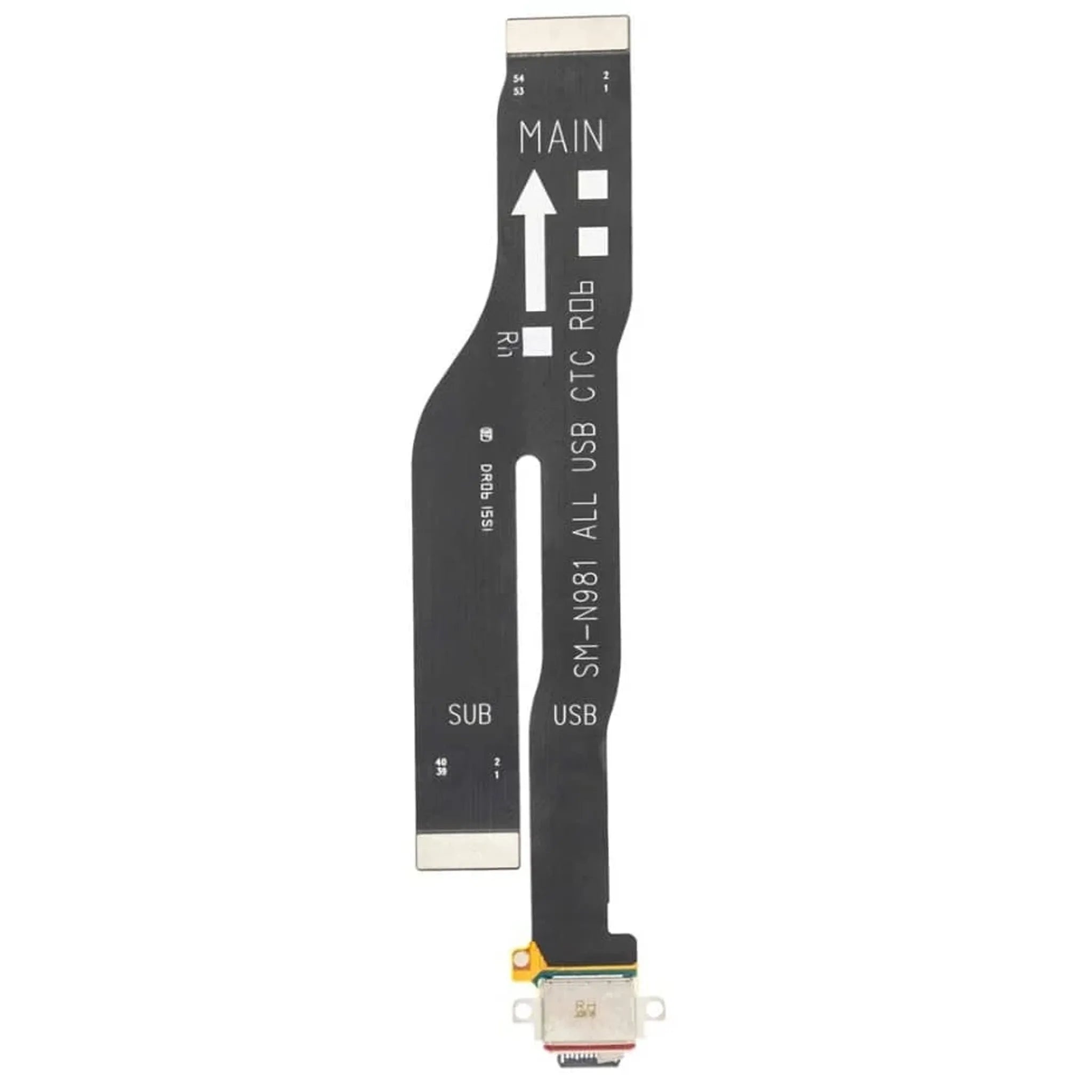Ersatz-Main SUB Flex Ladebuchse USB-C Platine inklusive Mikrofon für das Samsung Galaxy Note 20.