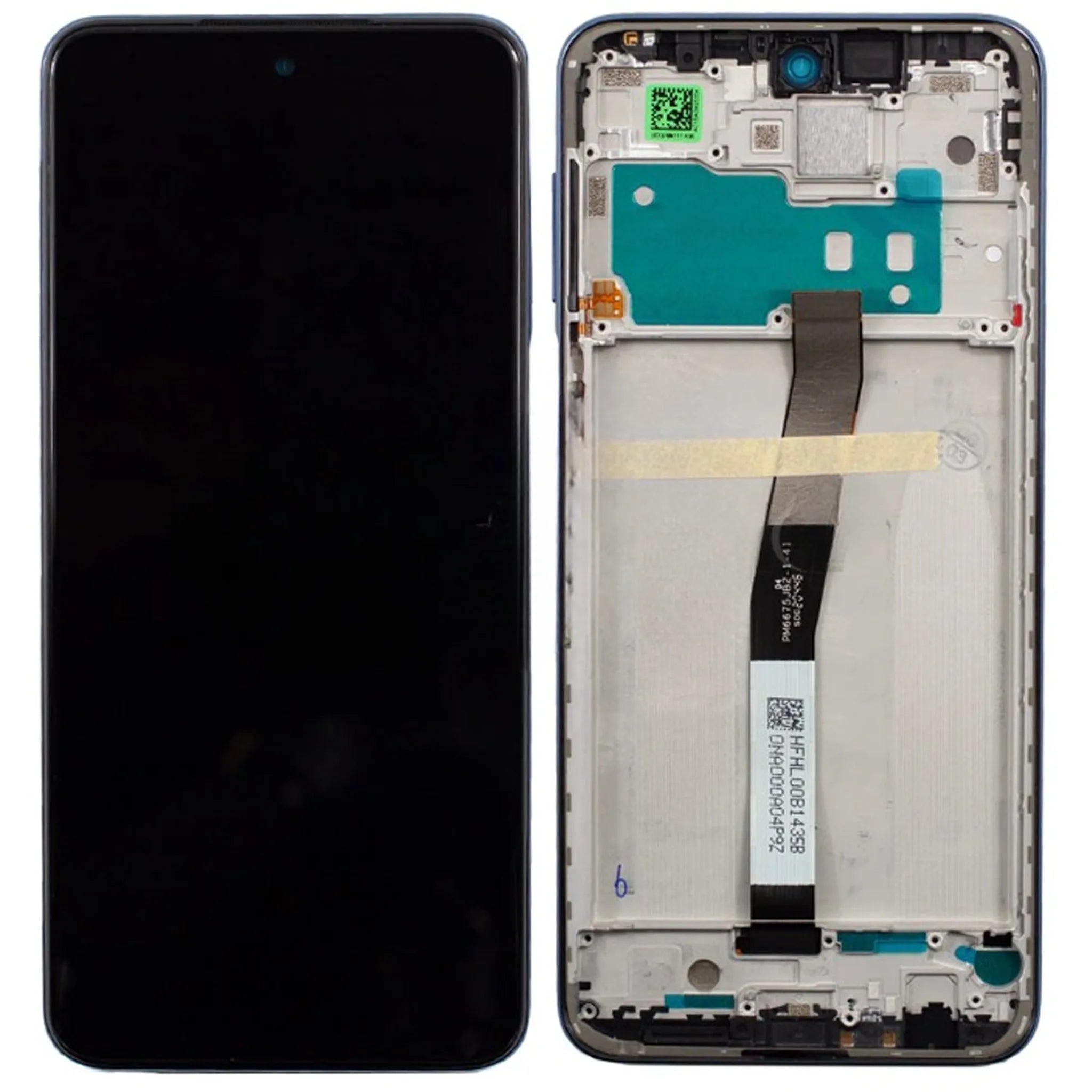 Originales Xiaomi Redmi Note 9s 2020 (M2003J6A1G) Service Pack Display in Interstellar Grey (Schwarz).